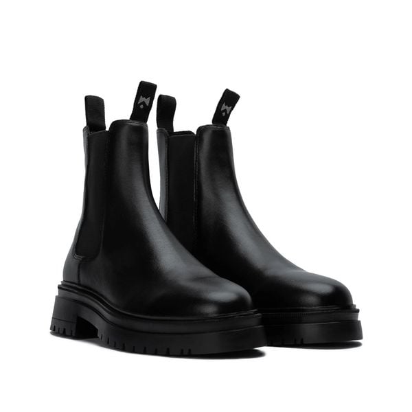  THE LADY WOLF CHUNKY CHELSEA BOOT - BLACK 