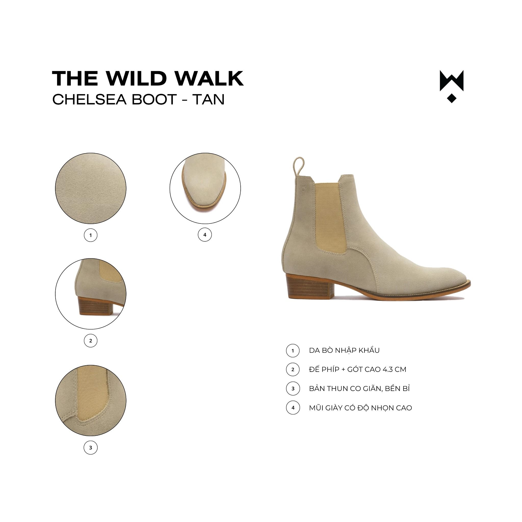 The Wild Walk Chelsea Boot – Tan – Thewolf