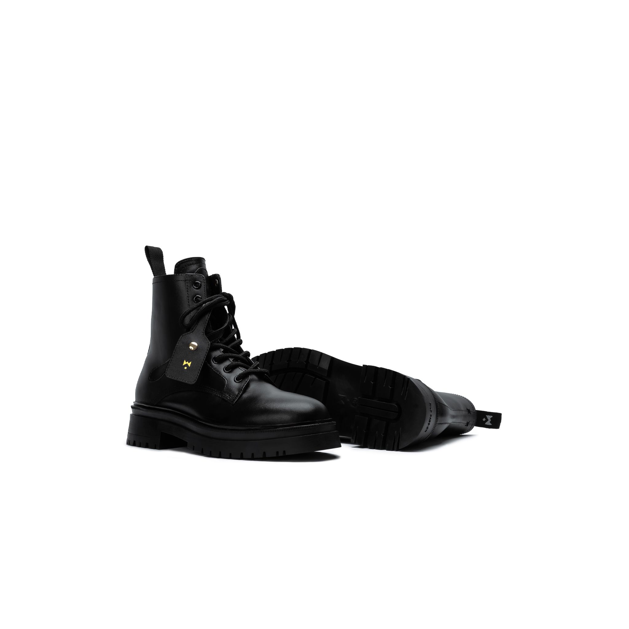 THE CHUNKY COMBAT BOOT BLACK THEWOLF