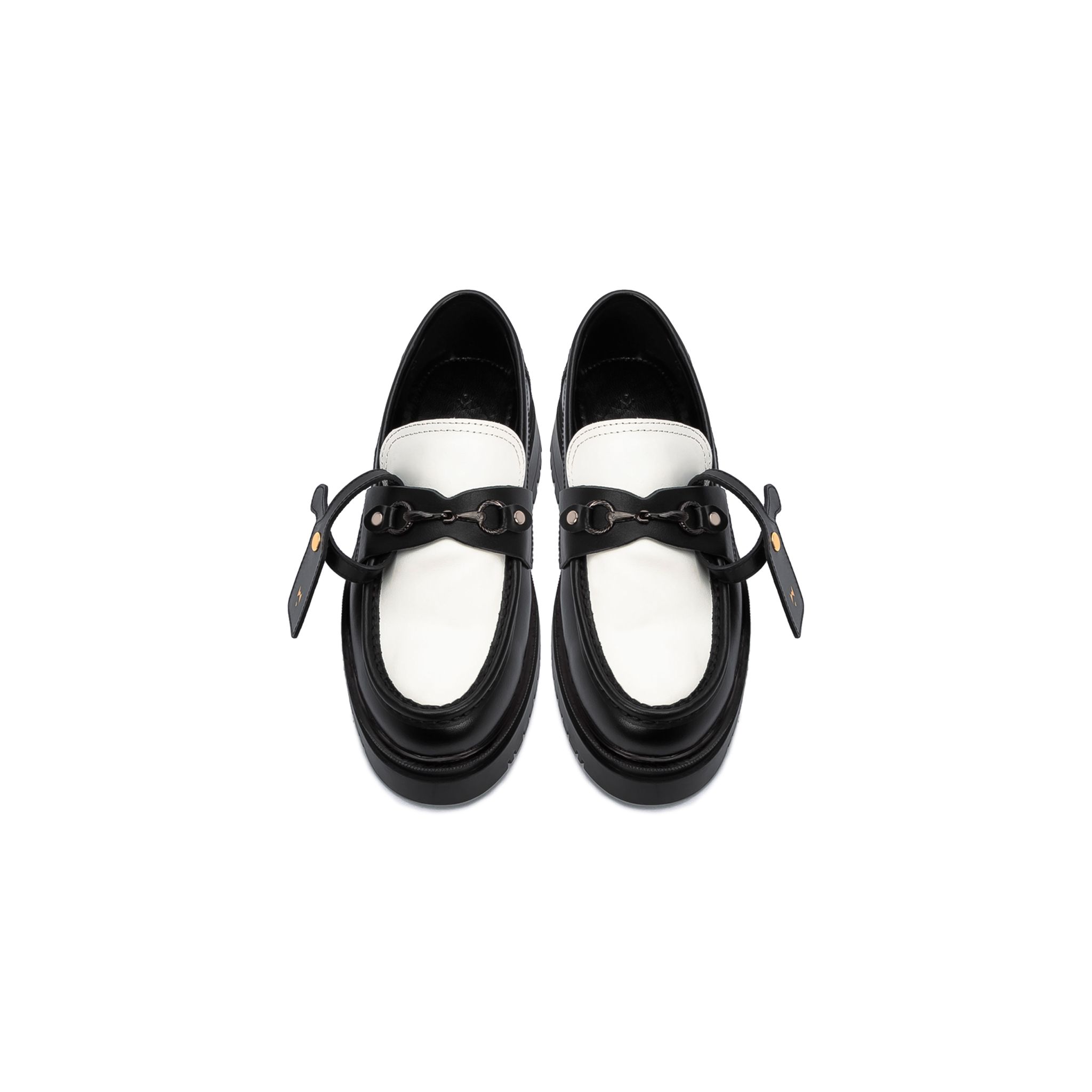  THE WOLF CHUNKY LOAFER - BLACK WHITE 