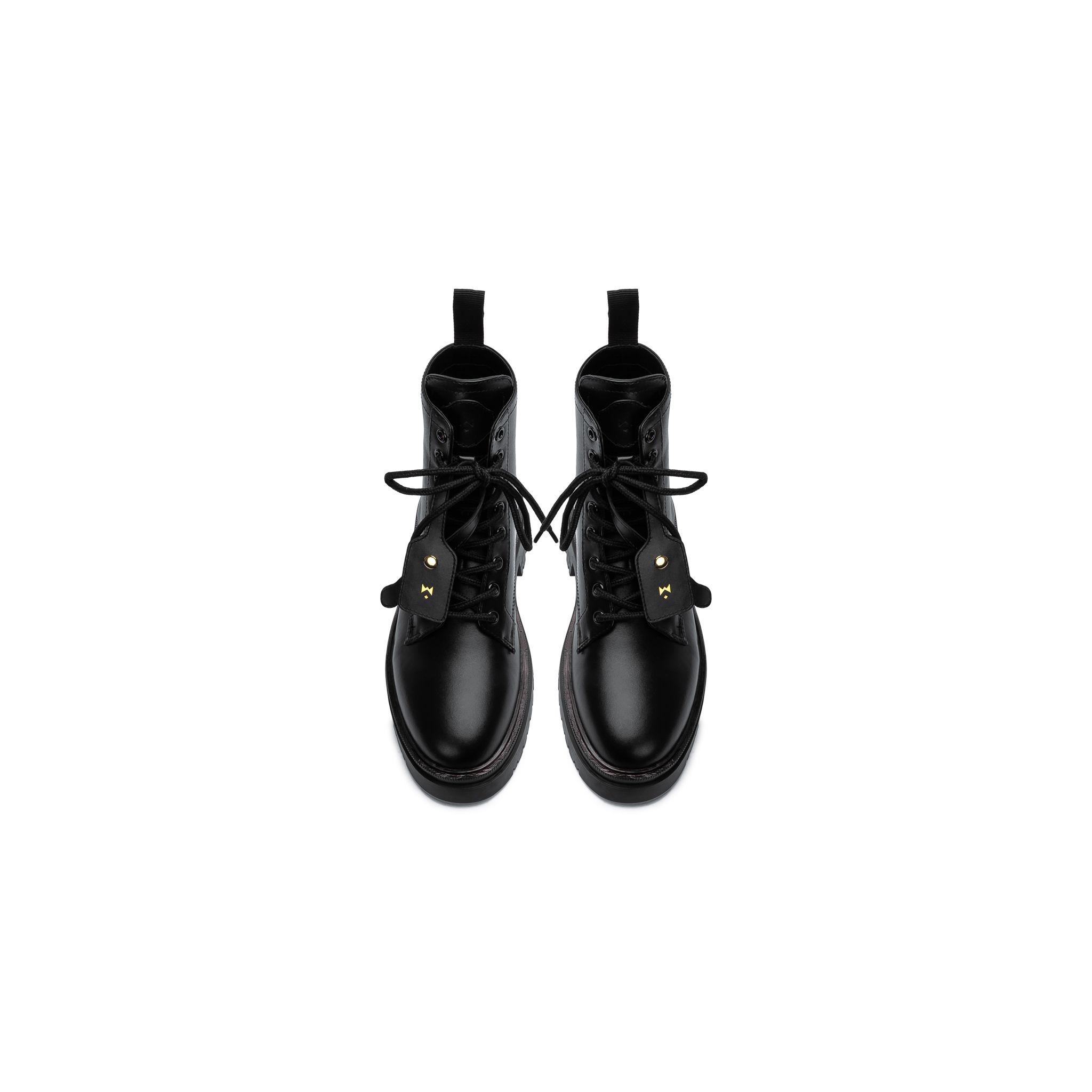 THE LADY WOLF CHUNKY COMBAT BOOT BLACK THEWOLF