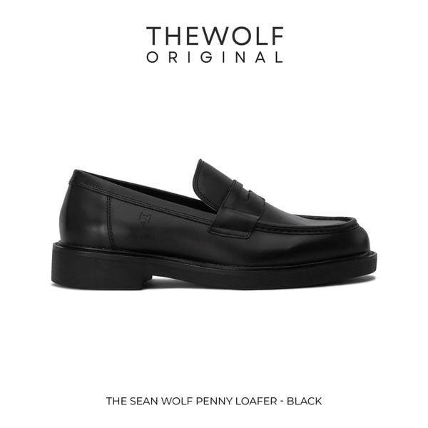  THE SEAN LADY WOLF PENNY LOAFER - BLACK 