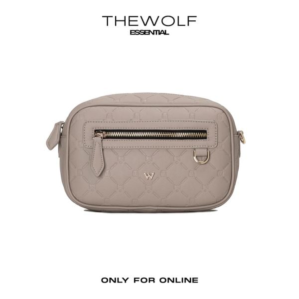  THEWOLF ESSENTIAL MONOGRAM CROSSDY BAG - BEIGE 