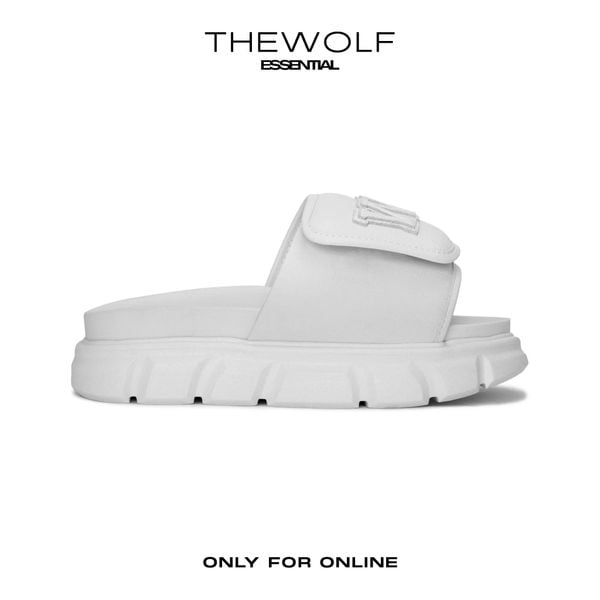  THE LADY WOLF W SLIDE SANDAL - FULL WHITE 