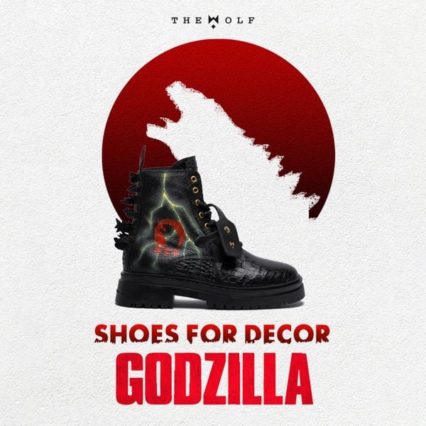  THE GODZILLA CHUNKY COMBAT BOOTS - SHOES FOR DECOR 