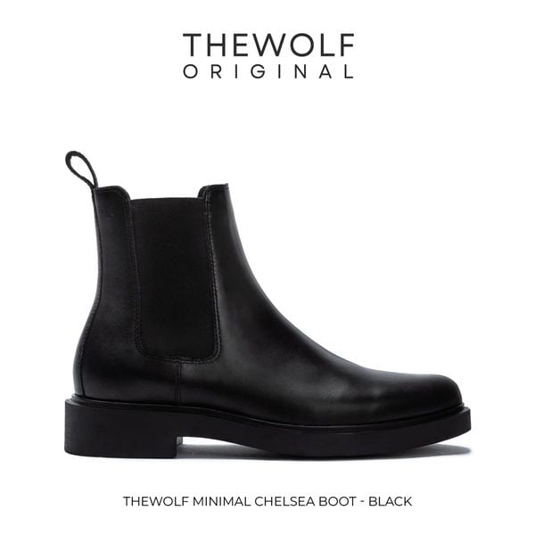  THE WOLF MINIMAL CHELSEA BOOT - BLACK 
