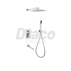 Sen tắm âm tường Draco F0308C đồng thau mạ crom