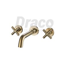 Vòi lavabo âm tường Draco F2401G đồng thau