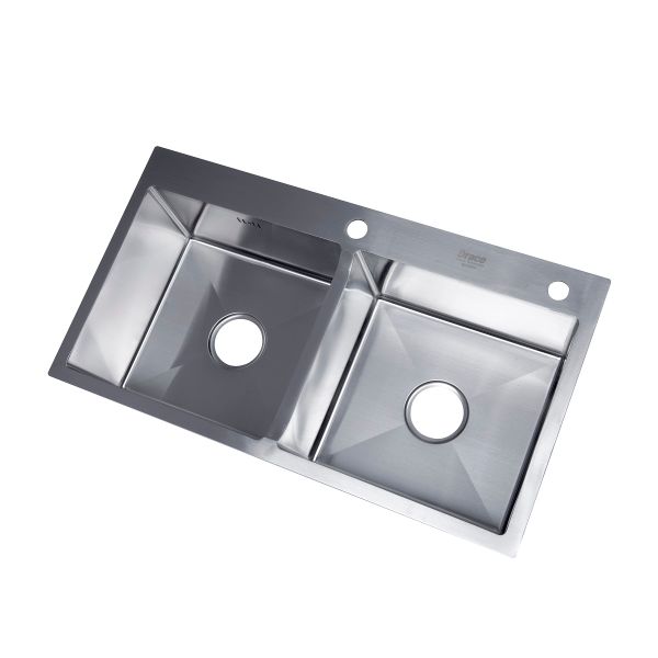 Bồn Rửa Chén 2 Hố Draco S1285ID Chất Liệu Inox 304 Đúc Nguyên Khối Chống Gỉ Chống Ăn Mòn