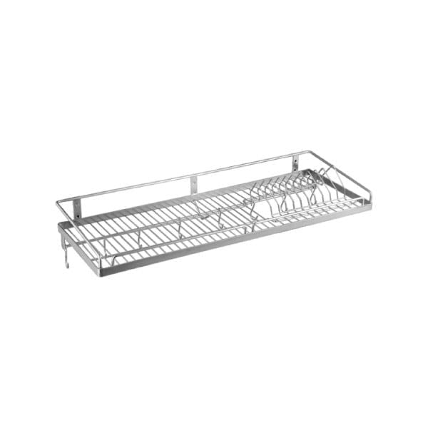 Kệ Chén 1 Tâng AKK12I6 Chất Liệu Inox 304 Chống Gỉ Chống Ăn Mòn Kèm Thanh Móc Tiện Lợi Chiều Dài 60 Cm