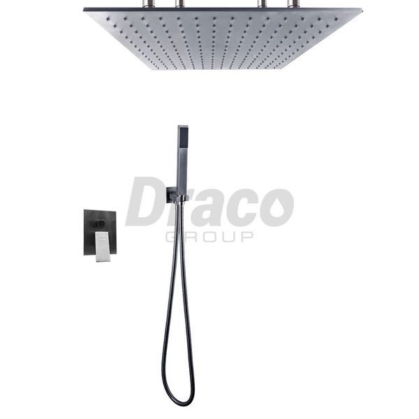 Sen Âm Trần Nóng Lạnh Draco F0388IV 2 Chế Độ Nước Chất Liệu Inox 304 Chống Oxi Hóa Bát Sen Vuông 50cm