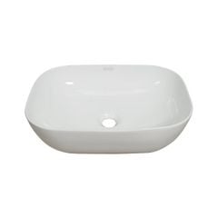 Lavabo Đặt Bàn Draco T2143S Chất Liệu Sứ Cao Cấp Thiết Kế Bầu Vòi 3T Tuổi Thọ Lên Tới 30 Năm - Hàng Chính Hãng