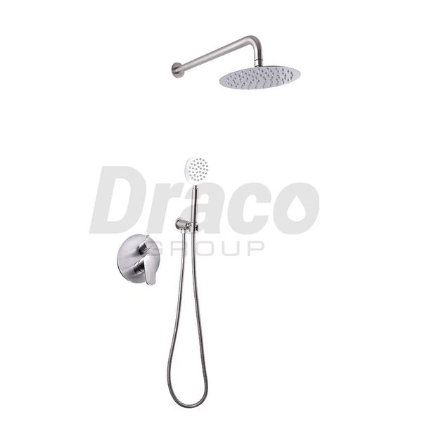 Sen Âm Tường Nóng Lạnh Draco F0398I 2 Chế Độ Nước Chất Liệu Inox 304 Chống Oxi Hóa Bát Sen Tròn Đường Kính 30cm