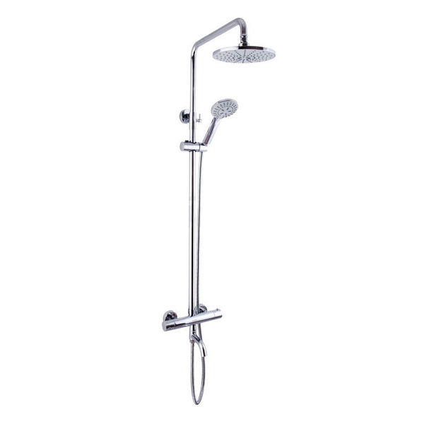 Sen Tắm Đứng Draco F0128C 3 Chế Độ Nước Thông Minh Chất Liệu Đồng Thau Phủ Crome Cao Cấp Bát Sen Tròn