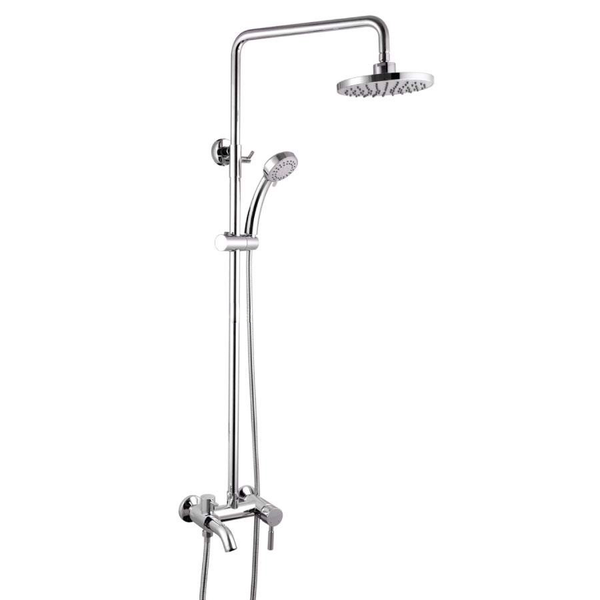 Sen Tắm Đứng Nóng Lạnh Draco F0122C 2 Chế Độ Nước Chất Liệu Đồng Thau Phủ Crome Cao Cấp Bát Sen Tròn