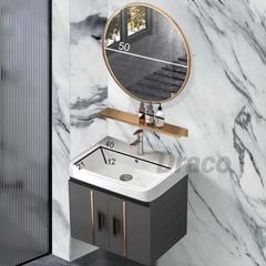 Tủ Lavabo Draco T2502GB Chất Liệu Aluminium Siêu Bền Thiết Kế Hiện Đại