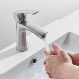 Hình Ảnh Vòi Lavabo Lạnh Draco F2218IA 1 Chế Độ Nước Inox 304 Chống Gỉ (6)