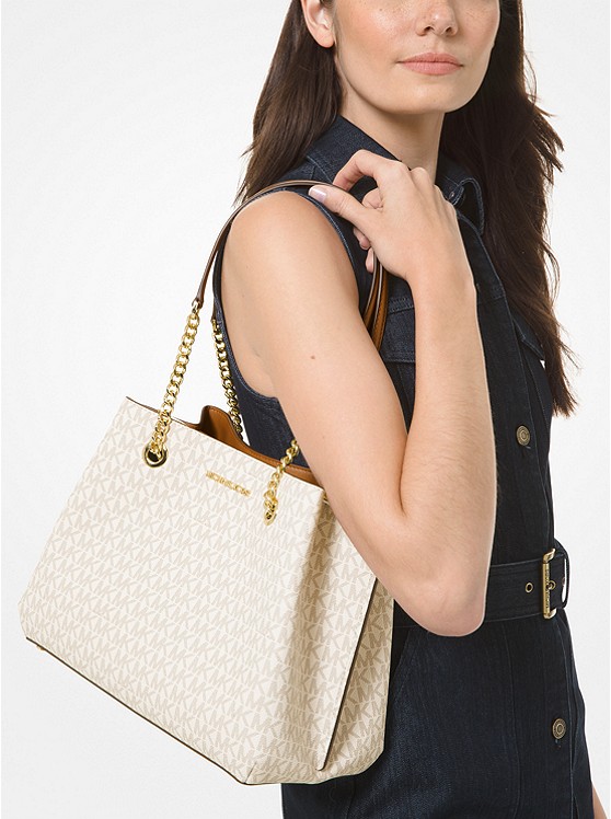 Teagan Large Logo Shoulder Bag 