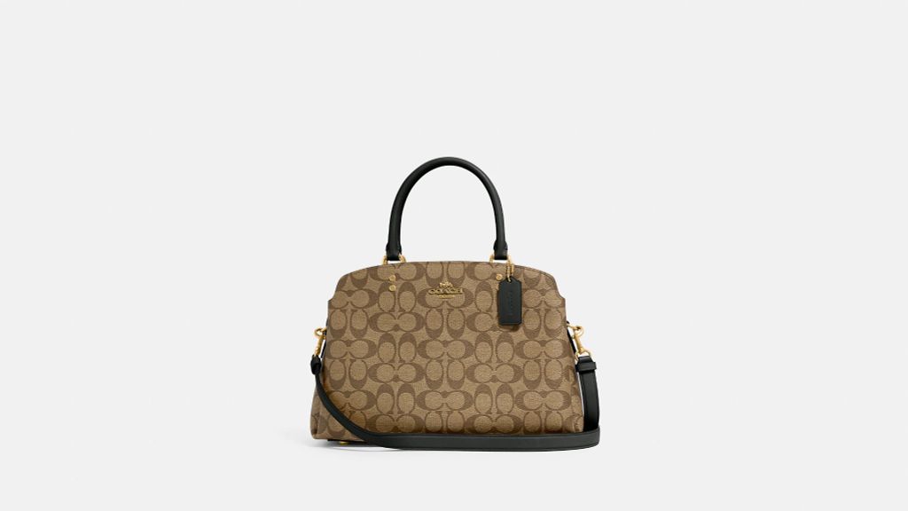 Lillie Carryall In Signature Canvas ( Gold/Khaki/Amazon Green ) Lillie Carryall In Signature Canvas ( Gold/Khaki/Amazon Green )