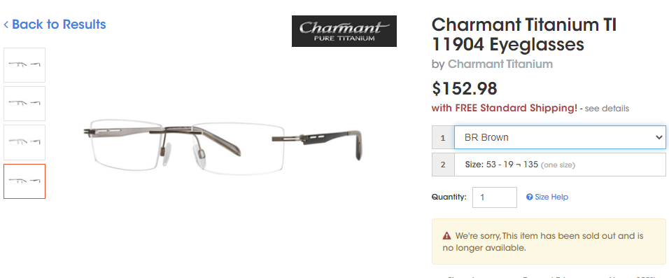 Charmant 11904 BK Titanium Charmant 11904 BK Titanium
