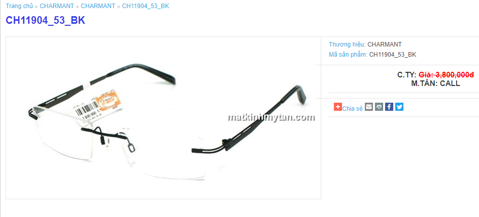Charmant 11904 BK Titanium Charmant 11904 BK Titanium
