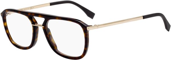  Fendi FF M0033 gold frame 