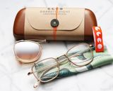  (ĐÃ BÁN) Garrett Leight Garfield Eyeglasses gold with clip on 