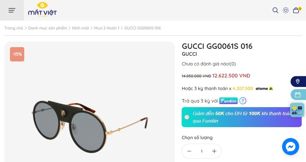  Gucci GG0061S 017 sunglasses 