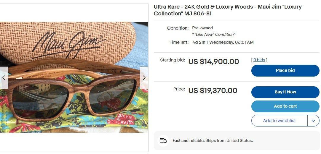  Maui Jim Ho'omau eyeglasses - Luxury & ultra rare 