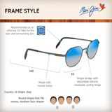  Maui Jim Hukilau DBS845-02C sunglasses 