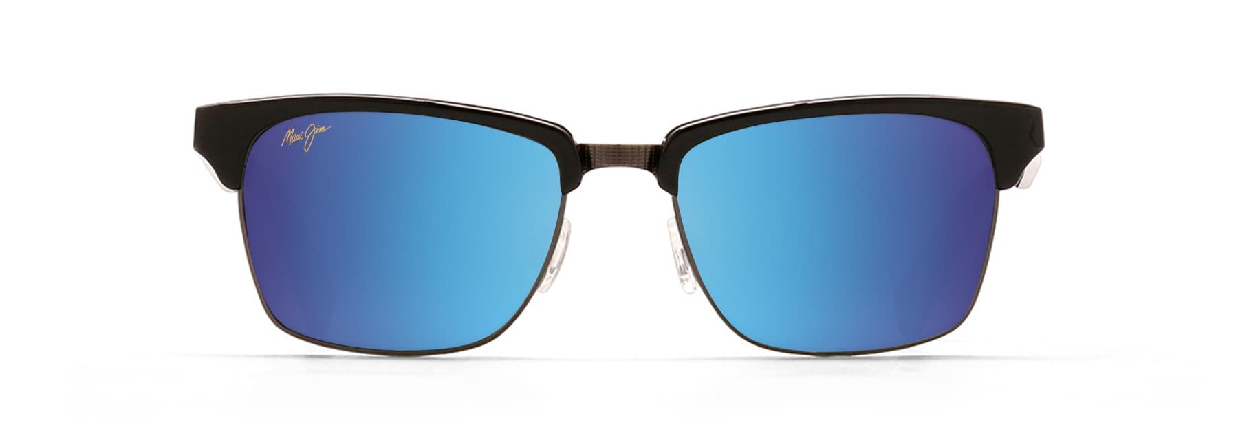  Maui Jim Kawika black & pewter frame, blue hawaii lenses 