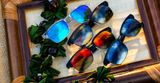  Maui Jim Kawika black & pewter frame, blue hawaii lenses 