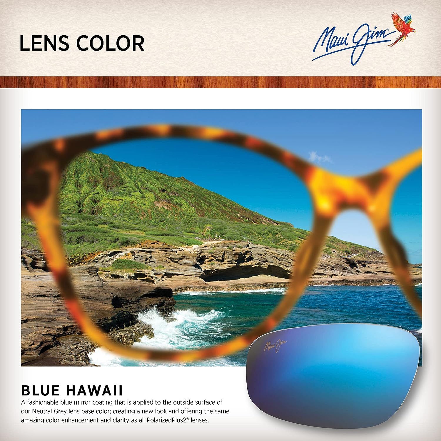  Maui Jim Walaka Blue Hawaii sunglasses 