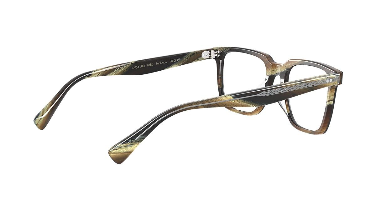  Oliver Peoples Lachman - navy brown horn frame 