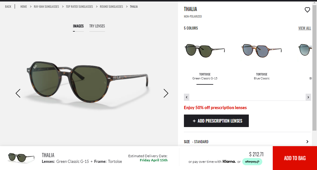Ray Ban RB2195 Thalia 902/31 Ray Ban RB2195 Thalia 902/31