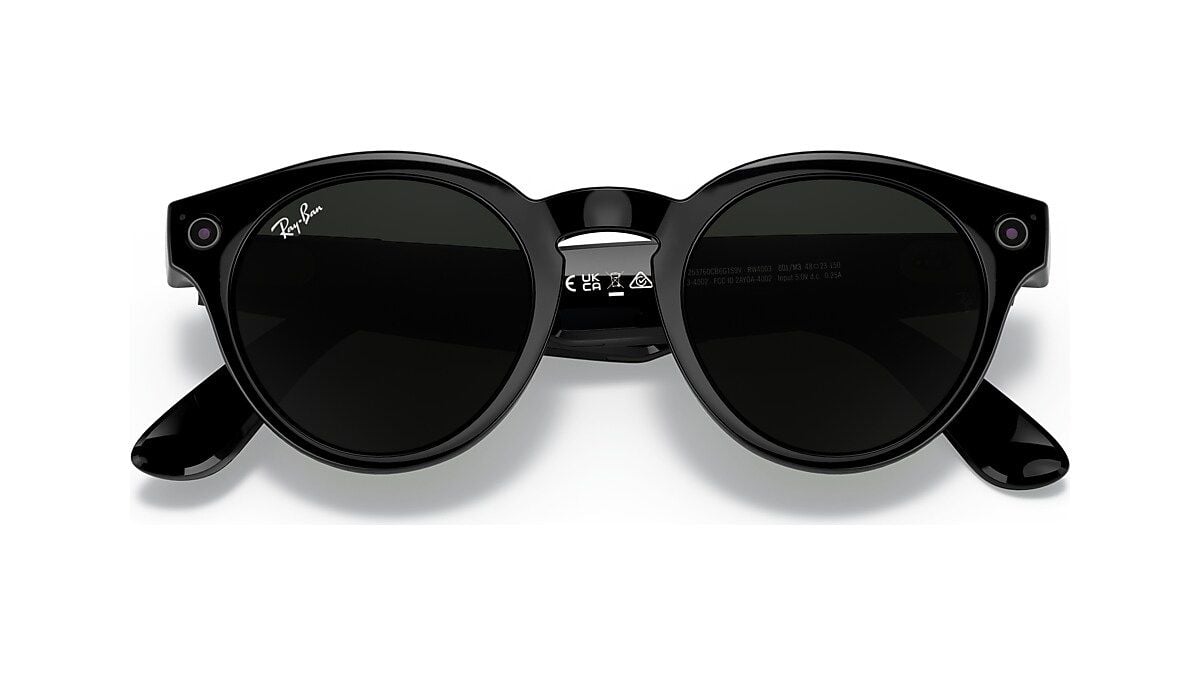  (ĐÃ BÁN) Ray Ban Stories RW4003 shiny black frame / transition grey lenses 