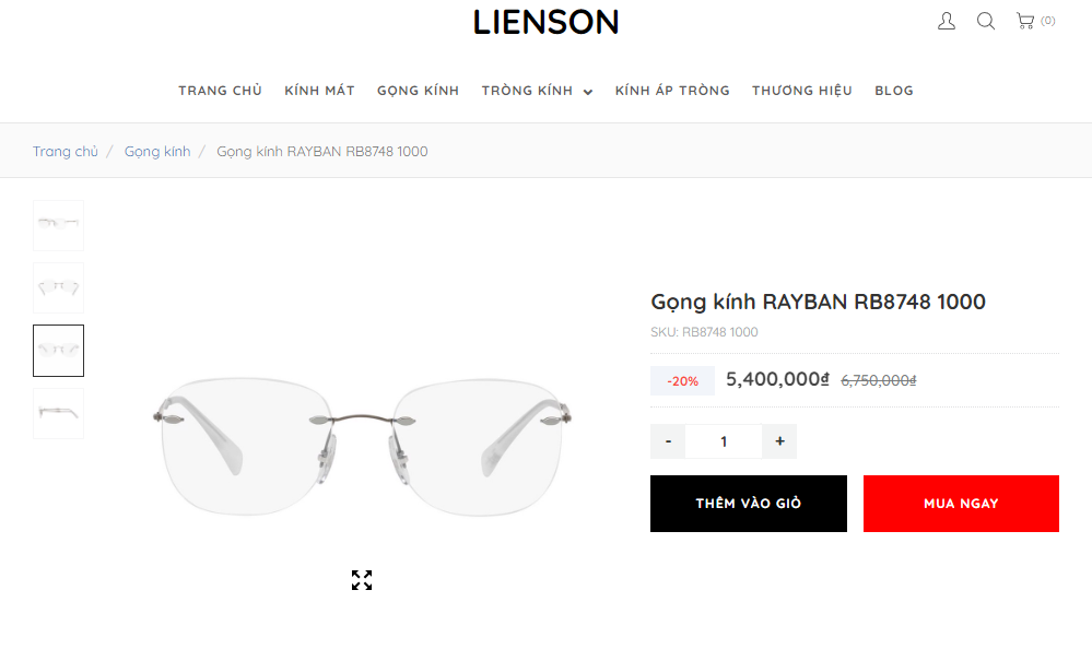 Ray Ban RB8748 1002 Ray Ban RB8748 1002