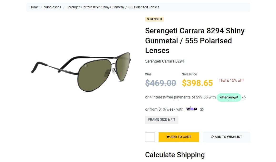  Serengeti Carrara 8294 sunglasses 