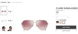  Tom Ford Clark FT0823 28U sunglasses 