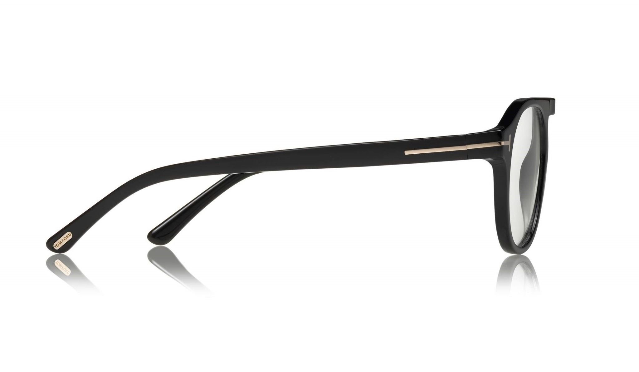 Tom Ford FT5533-B 01V blue light blocking eyeglasses with sun-clip on Tom Ford FT5533-B 01V blue light blocking eyeglasses with sun-clip on