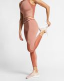  Quần legging NK pro xám/cam 