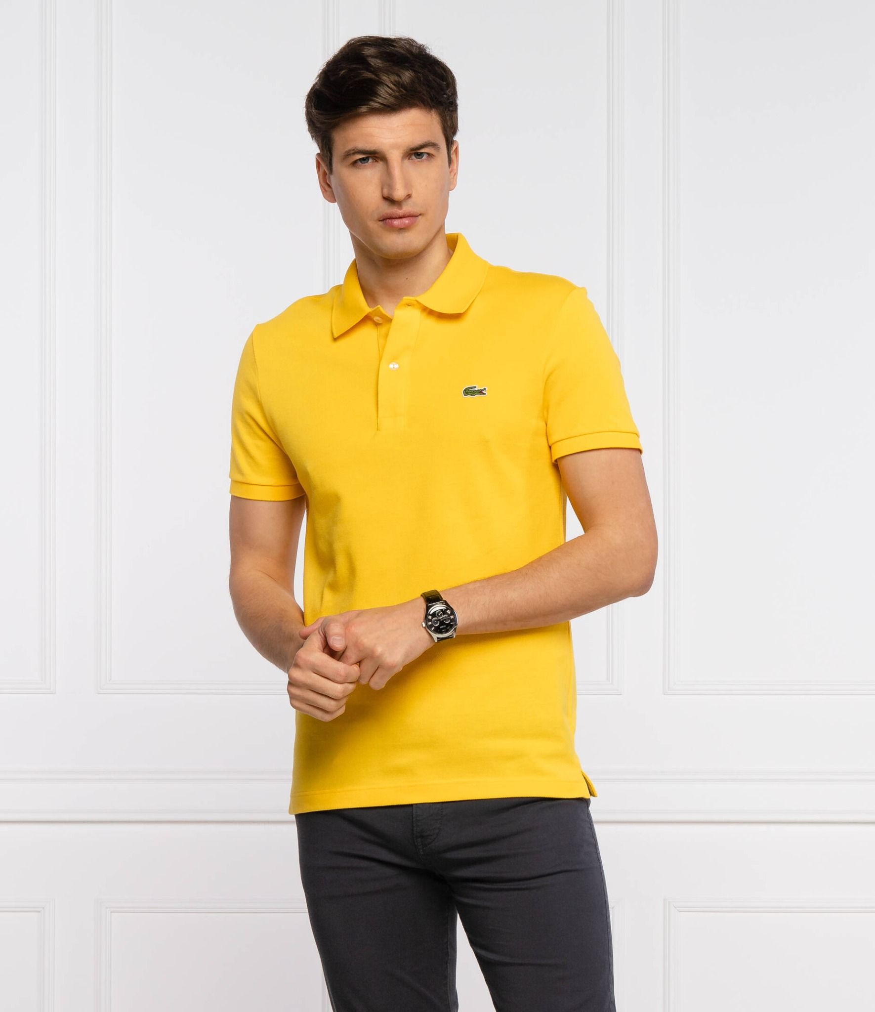  Áo Polo Lacoste Petit Pique vàng  [PH4012] 