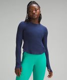  Áo Lululemon UV Protection Fold-Over xanh 