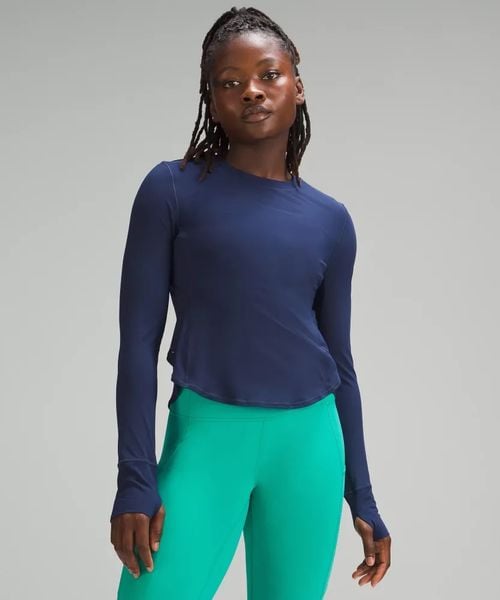  Áo Lululemon UV Protection Fold-Over xanh 