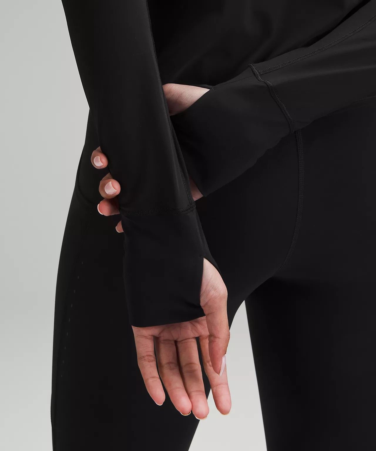 Áo Lululemon UV Protection FoldOver đen NAPU SHOP