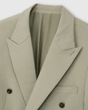  Ziczac Peak Lapel Double Suit Jacket 