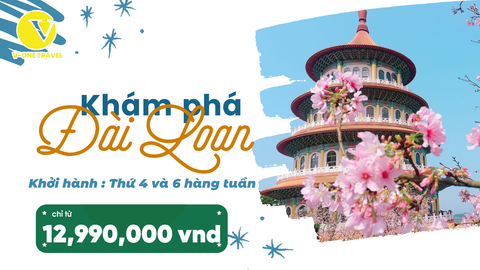 Du lịch Đài Loan |5N4Đ|: ĐÀI TRUNG - CAO HÙNG - ĐÀI BẮC | Giá hấp dẫn nhất 2023