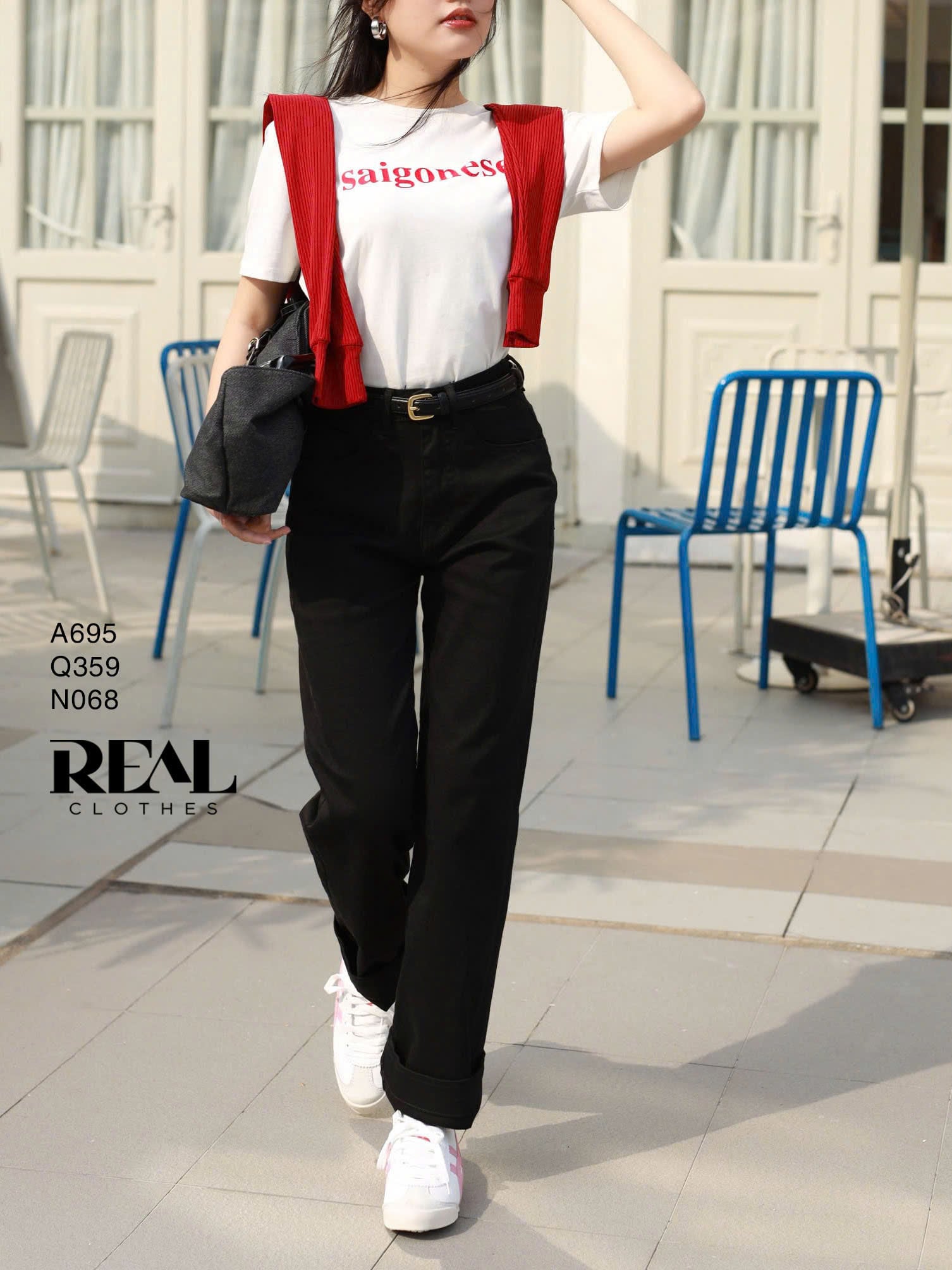 Áo thun cotton trắng SAIGON SALE