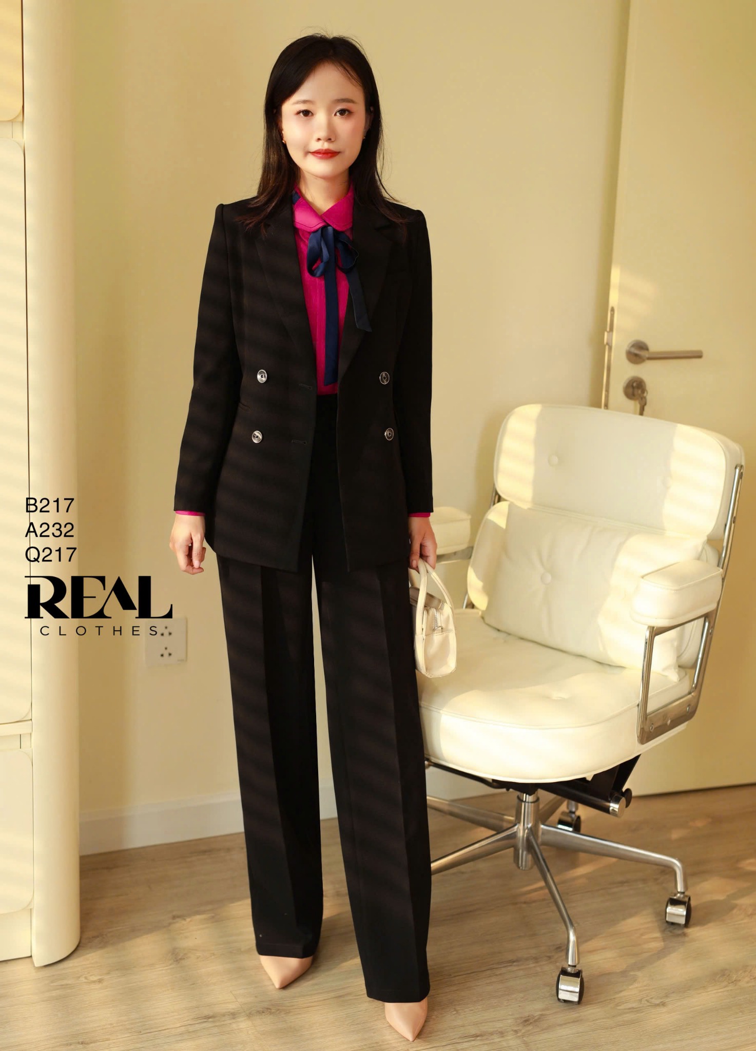 Quần suông Paris đen