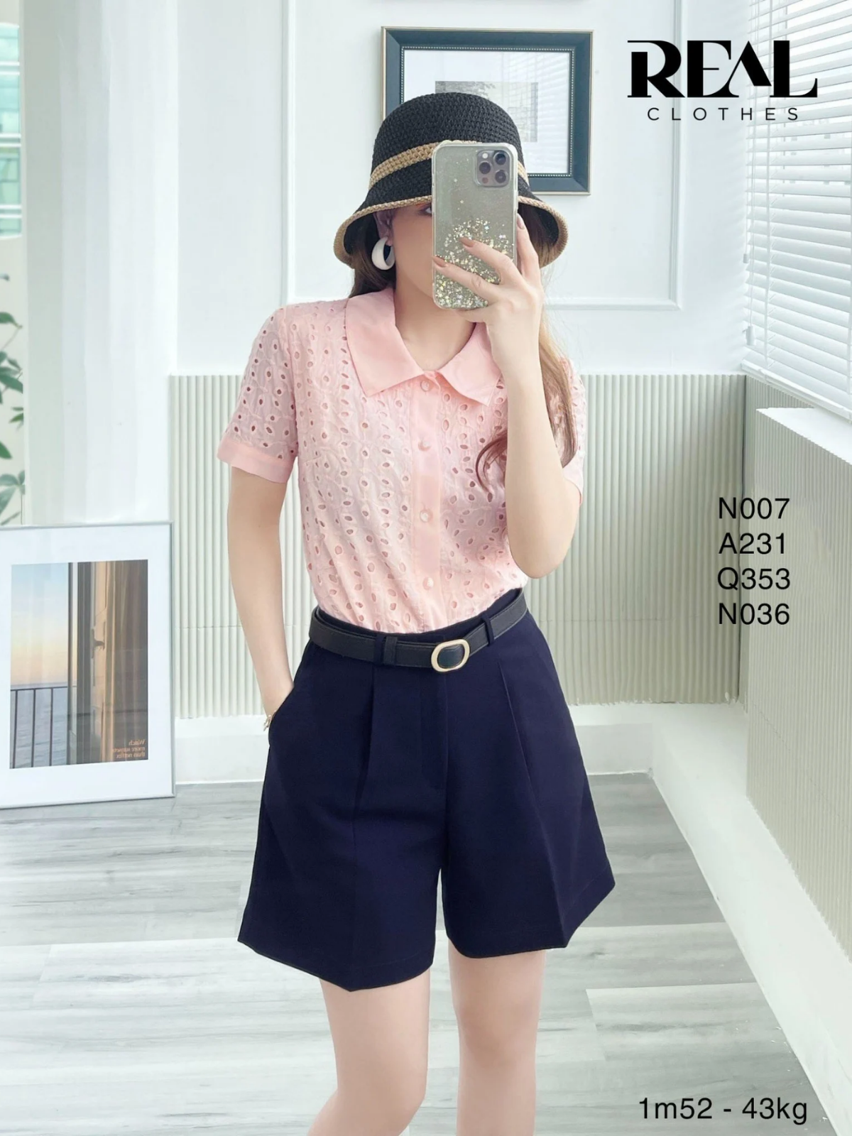 Quần short cindy xanh đen SALE - size XS 